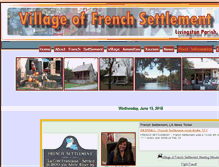 Tablet Screenshot of frenchsettlement-la.gov